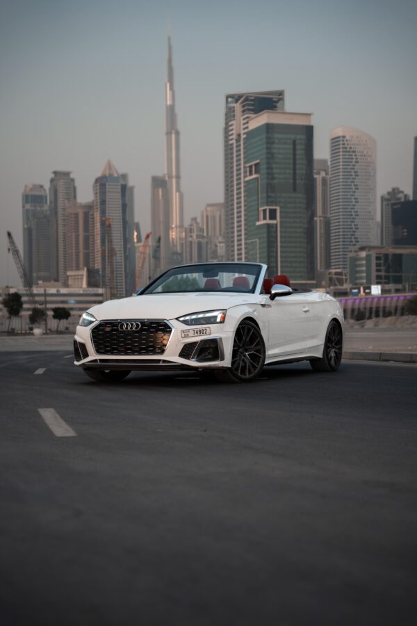 Audi S5 White Convertible 2024 - Image 20