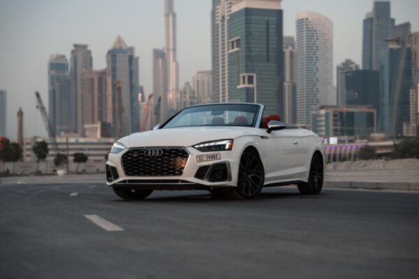 Audi S5 White Convertible 2024 - Image 21
