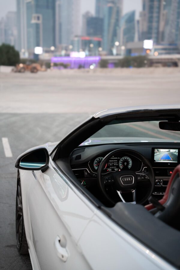 Audi S5 White Convertible 2024 - Image 16