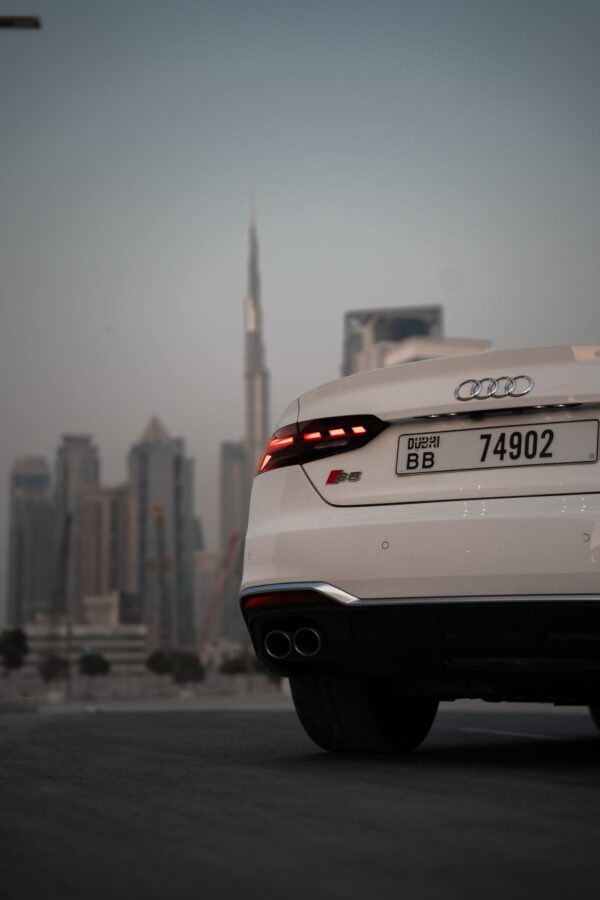 Audi S5 White Convertible 2024 - Image 3