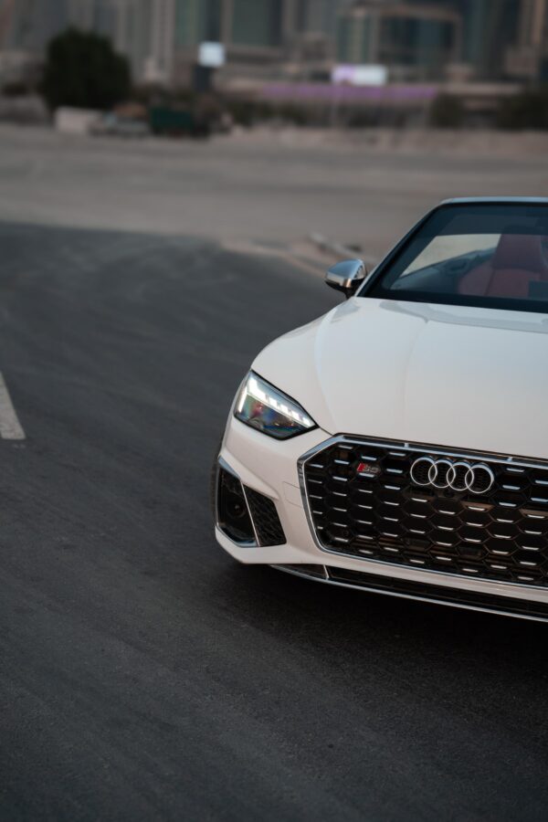 Audi S5 White Convertible 2024 - Image 4
