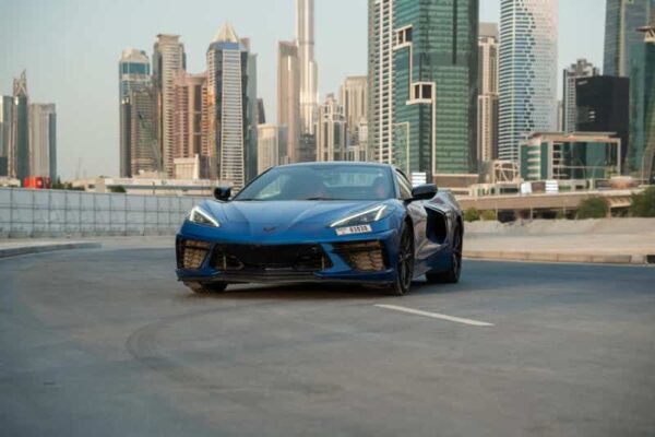 Corvette C8 Blue Convertible 2024