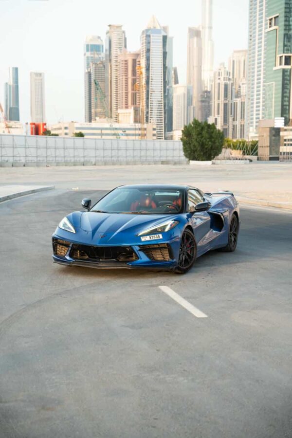 Corvette C8 Blue Convertible 2024 - Image 5