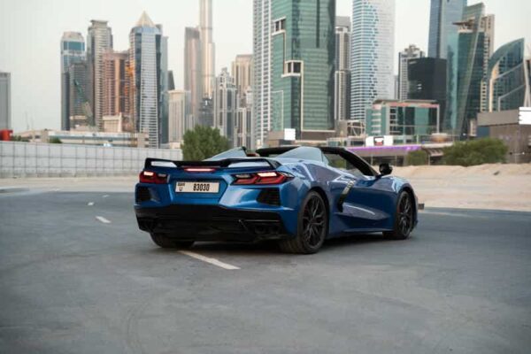 Corvette C8 Blue Convertible 2024 - Image 12